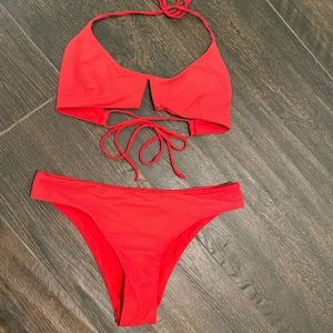 TAVIK RED SWIM SET